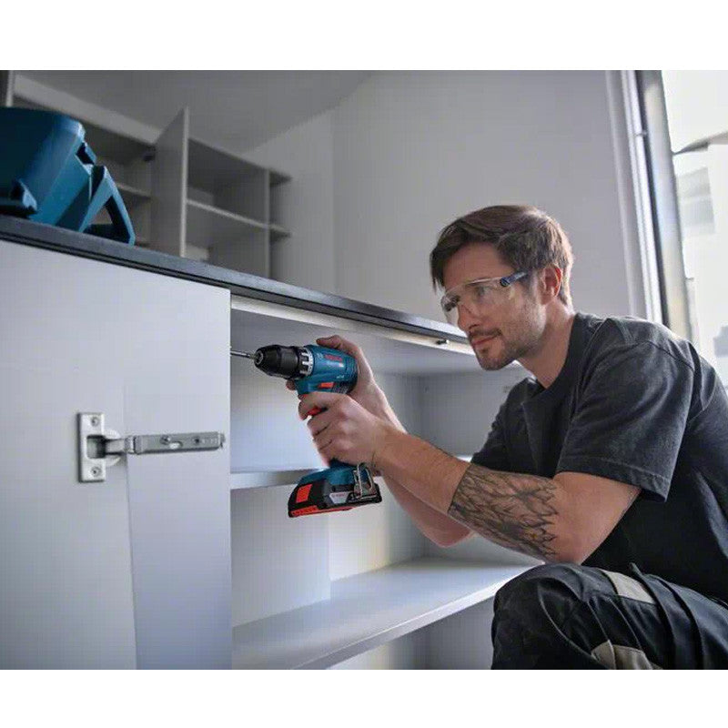 Perceuse - visseuse sans fil BOSCH GSR 18V-45 06019K3204 + 2 batteries 3Ah 18V en L-Boxx Professionnal