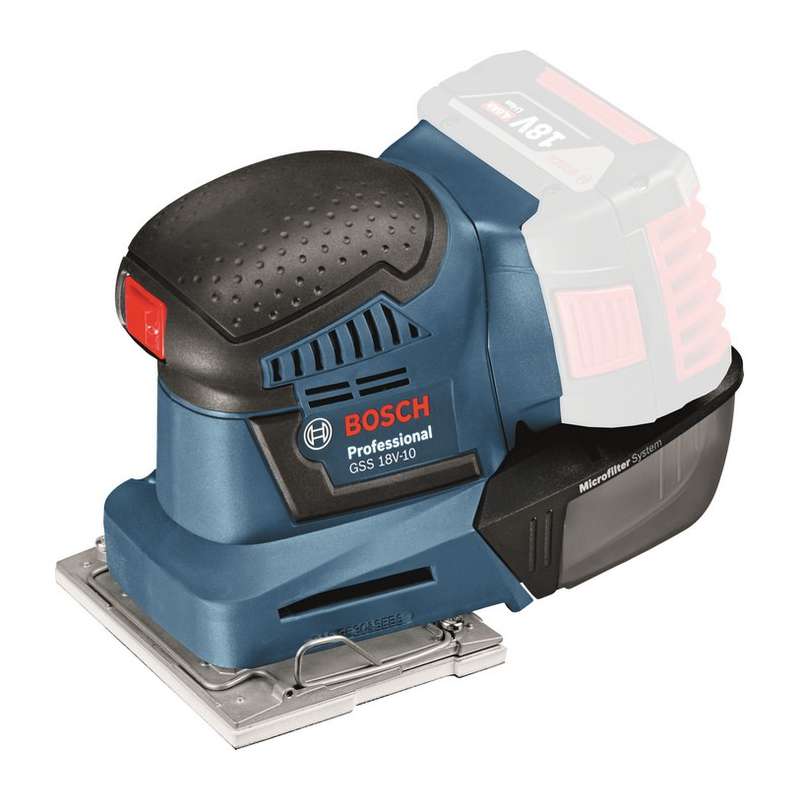 Ponceuse Vibrante sans fil BOSCH 06019D0200 GSS 18V-10 Professional (vendu sans batterie)
