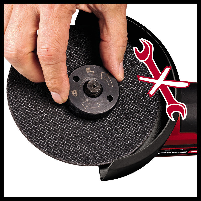 Professional Meuleuse d’angle Ø125mm 18V EINHELL TP-AG 18/125 CE Q Li Power X-Change (vendu sans batterie)
