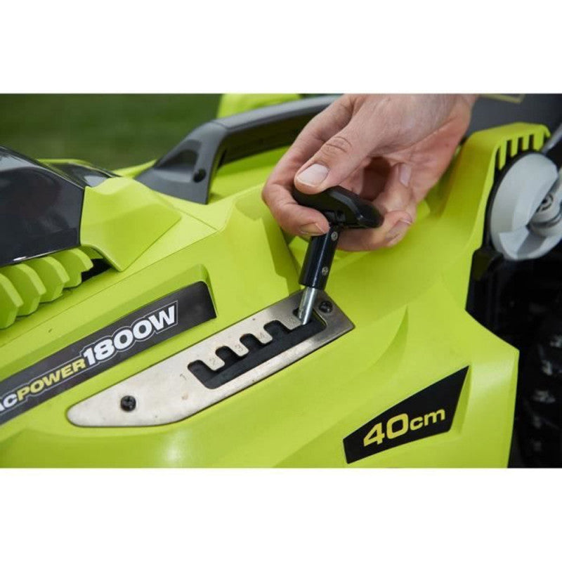 Tondeuse 1800 W RYOBI RLM18E40H - Ø coupe 40 cm - ramassage et mulching - double poignée Vertebrae™