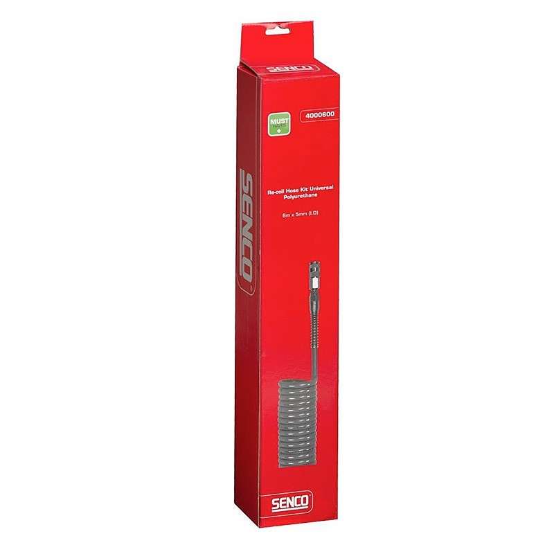 Tuyau spirale PU avec raccords 6 M SENCO 4000600