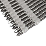 1000 Pointes en Bandes 34° -  70 mm x 2.8 34° Tête Bombée Inox A4 Annelée Liaison Plastique NORFIX NFX11414 A4