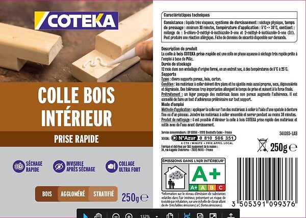 154012 - Colle bois intÃ©rieur prise ra