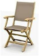 TDC 3805AV - Fauteuil pliant teck naturel e