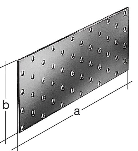 331467 - Platine multi-trous galvanisÃ©