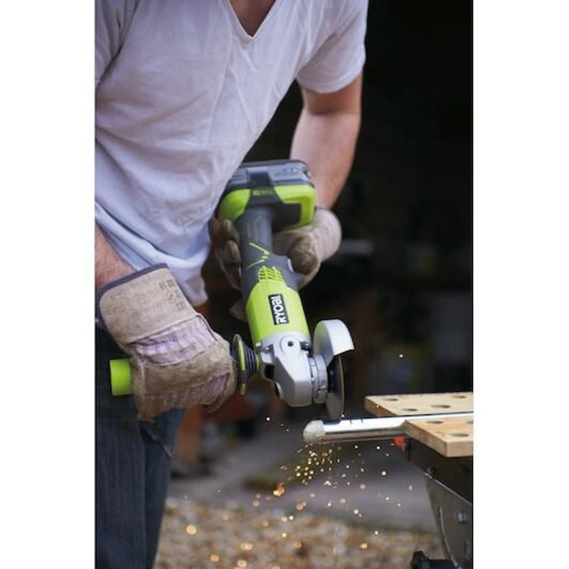 Meuleuse d'angle RYOBI R18AG-0 Ø 115 mm 18V ONE+™ (vendu sans batterie)