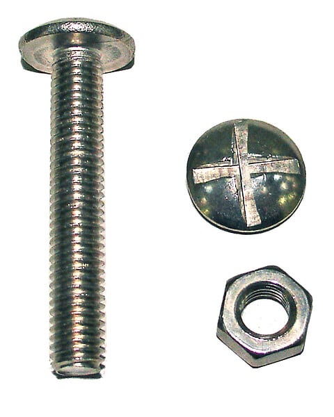 B2027029 - 100 boulons poÃªlier acier zin