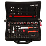 Coffret PLOMBIBOX 51pcs Clé Robinet + Douilles Traversantes - VIRAX 310410