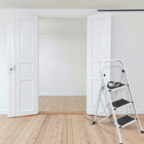 Escabeau aluminium 3 marches 150kg pliable confort hauteur 134cm France