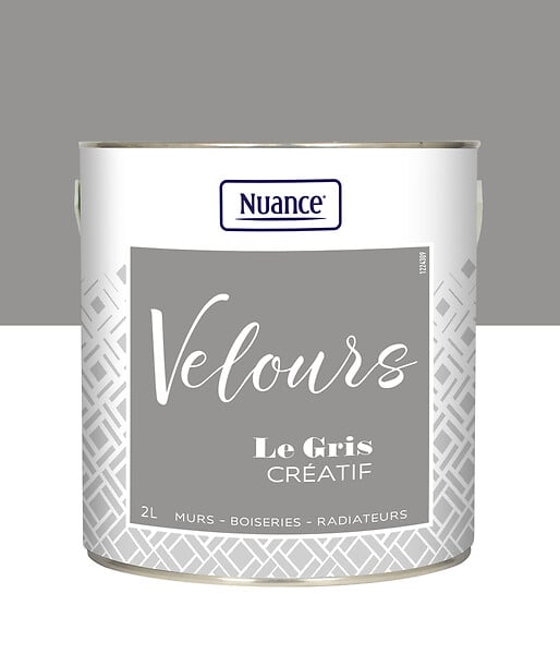 436241 - Peinture Velours - Gris crÃ©at