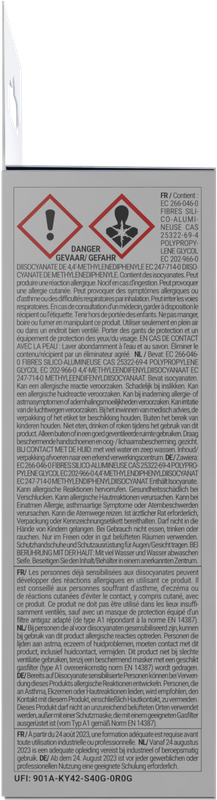 Bande de réparation en fibre de verre GEB pour fuites, fissures et trous sur tous matériaux rigides