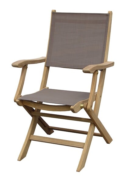TDC 3805AV - Fauteuil pliant teck naturel e
