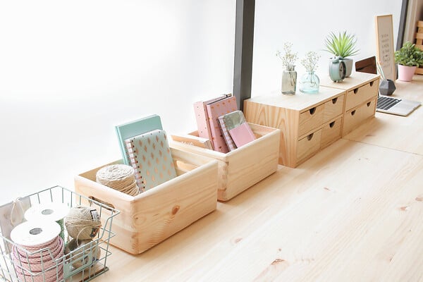 8422341499947 - BoÃ®te de rangement en pin mas