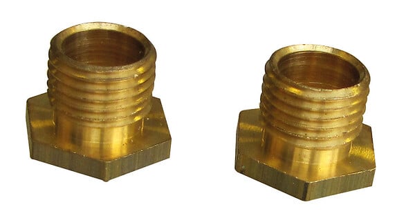 741830 - Lot de 2 raccords laiton 6 pan