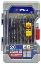 Tivoly   20 pièces -Coffret RANGER -Forets mixtes multi-matériaux