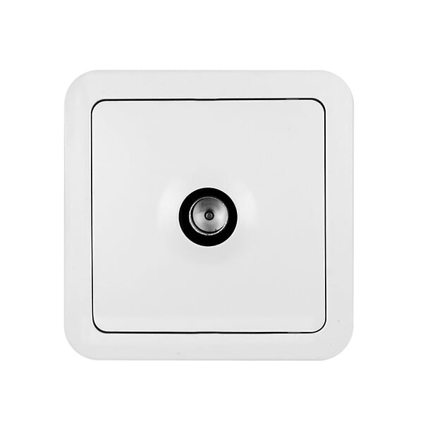 Prise TV en saillie blanc