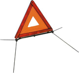 Triangle de signalisation Voiture - Triangle de présignalisation - Pieds tubulaires avec intérieur Souple obligatoire - Dimensions: 43 x 38 x 38 cm