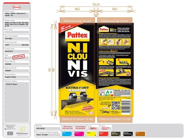 1952385 - Colle fixation Ni clous ni vis