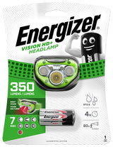 Lampe frontale Vision HD Plus Led Energizer 3AAA piles incluses