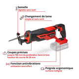 Scie sabre sans fil TE-AP 18/26 Li-Solo EINHELL