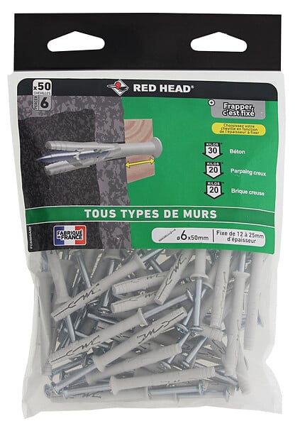 FC650SA50 - Sachet de 50 chevilles Frapex