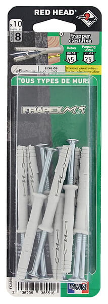 FC865BL10 - Blister de 10 chevilles Frapex