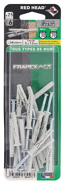 BSS3136205364573 - Blister de 25 chevilles Frapex