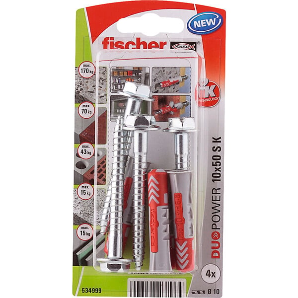 534999 - Blister 4 chevilles tous matÃ©