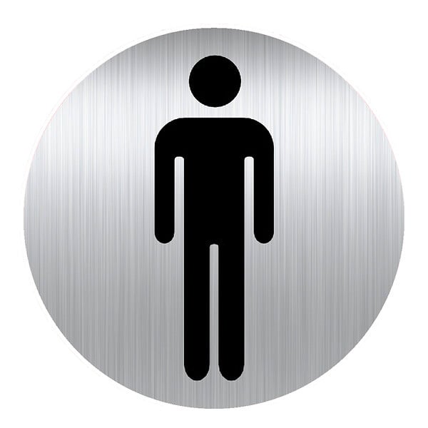 3321360009883 - Panneau TOILETTES HOMMES alumi
