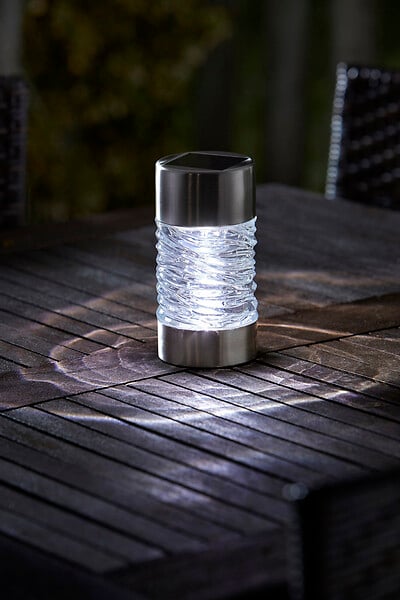Balise solaire Martello - Inox et verre