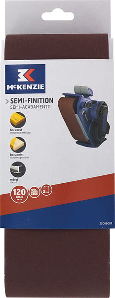 Bande abrasive sans fin - Lot de 2 - 100x560mm