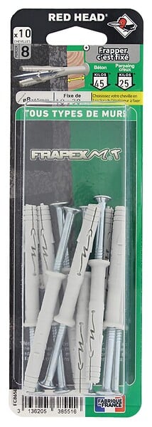 FC865BL10 - Blister de 10 chevilles Frapex