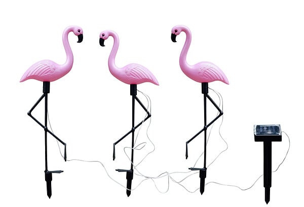 Lumière extérieure solaire - Flament rose