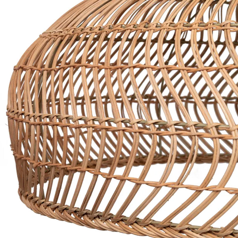 Abat-jour pour suspension Eugénie en bambou - ⌀ 80 cm - marron