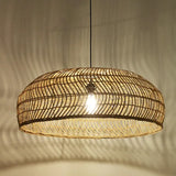 Abat-jour pour suspension Eugénie en bambou - ⌀ 80 cm - marron