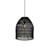 Abat-jour pour suspension Marco en rotin - ⌀ 42 cm - noir
