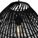 Abat-jour pour suspension Marco en rotin - ⌀ 42 cm - noir