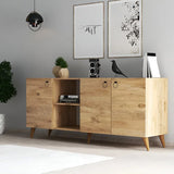 Buffet Bernard en bois embouti revêtu de mélamine avec finition