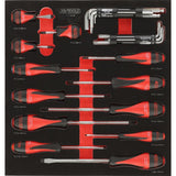 Composition d'outils 5 tiroirs pour servante, 187 pièces  - KS TOOLS - 714.0187