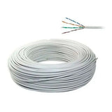Câble téléphonique-ADSL de 25m 4 paires de type 298 ivoire.