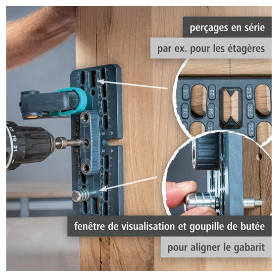 Kit de ferrures excentriques - WOLFCRAFT - 4665000
