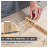 Kit de ferrures excentriques - WOLFCRAFT - 4665000
