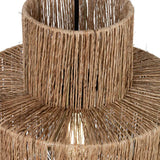 Abat-jour pour suspension Charles en jute - ⌀ 30 cm - marron
