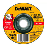 Lot de 25 Disques à tronçonner l'inox 125x22,2mm, moyeu plat DEWALT