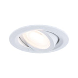 Encastré LED orientable 25°- Paulmann - D.82mm - 4,6W - 460lm - 3000K  - Blanc