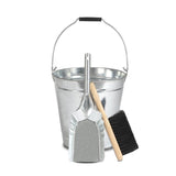 Ensemble seau  + pelle + balai acier galvanisé