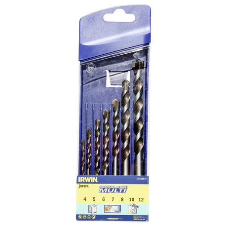 Coffret de Mèche carbure de tungstène 7pcs Forets polyvalent - IRWIN - 10501940