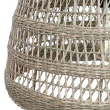 Abat-jour pour suspension Marin en herbes marines - diamètre 40 cm - marron