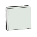 Poussoir avec porte-étiquette Mosaic Easy-Led 6A 2 modules LEGRAND 099412 blanc