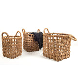Panier Pauline - 35 x 35 x 35 cm - taille M - jute - naturel